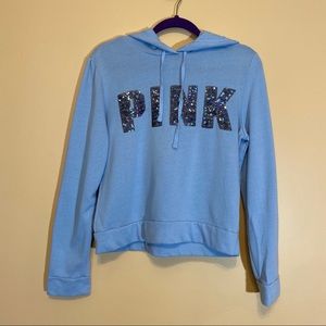 Hoodie with sequins by pink